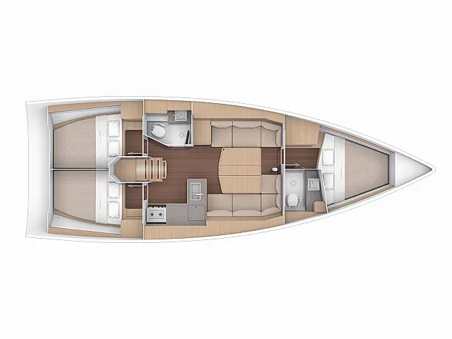 Dufour 390 Grand Large - [Layout image]