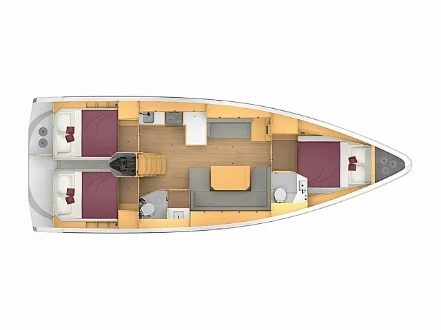 Bavaria C42 - [Layout image]