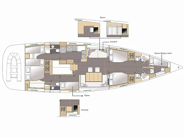 Jeanneau 64 - LIFE TIME - [Layout image]