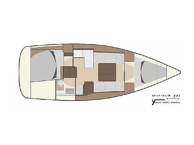 Dufour 335 Grand Large - [Layout image]
