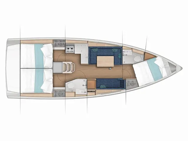 Sun Odyssey 380 - [Layout image]