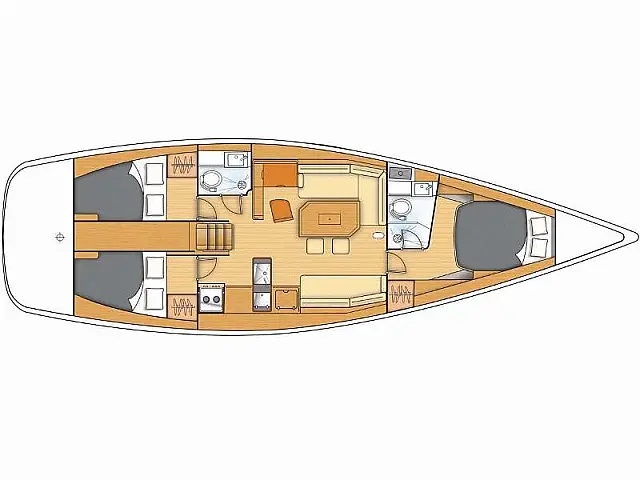 Beneteau First 45 - [Layout image]