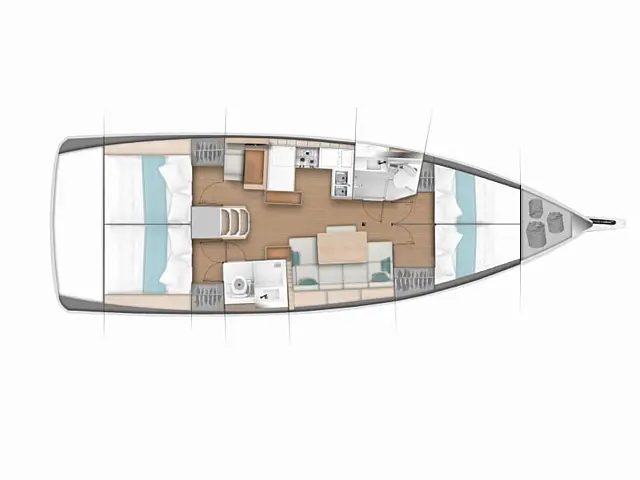 Sun Odyssey 440 - [Layout image]