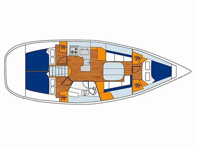 Oceanis 373 - [Layout image]
