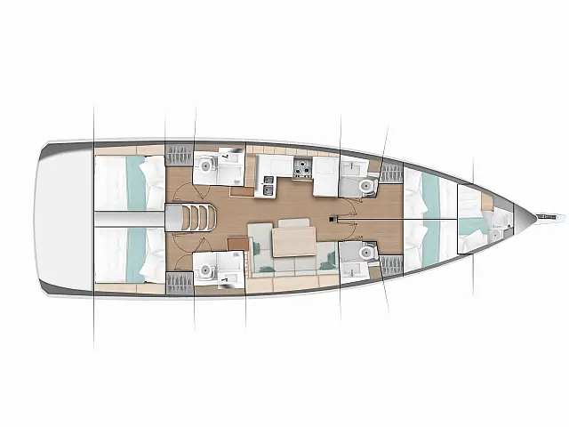 Sun Odyssey 490 - [Layout image]