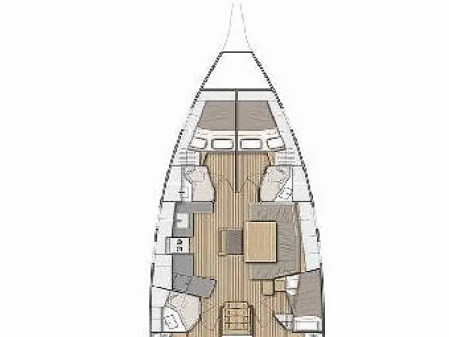 Oceanis 46.1 - [Layout image]