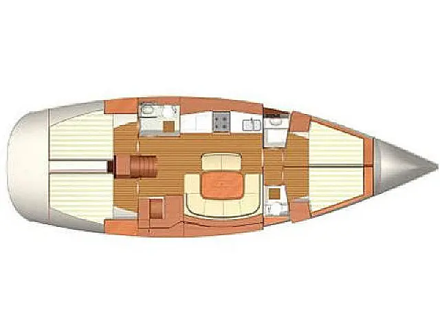 Dufour 455 /4cab - [Layout image]