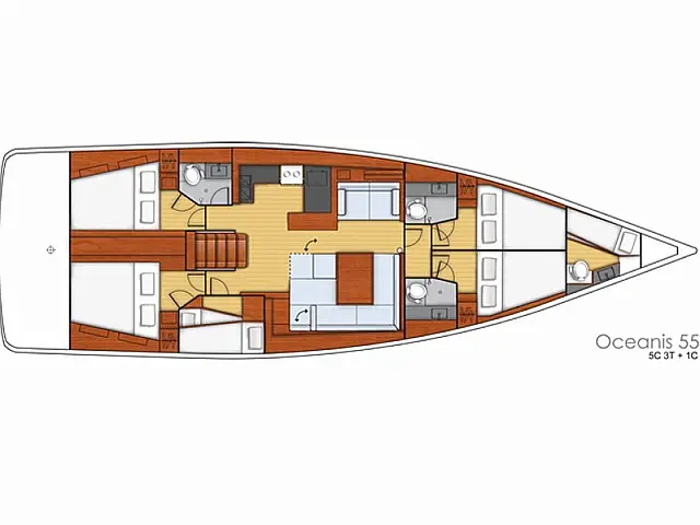 Oceanis 55 - [Layout image]
