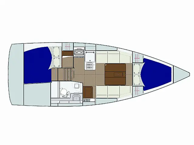 Dufour 310 Grand Large - [Layout image]