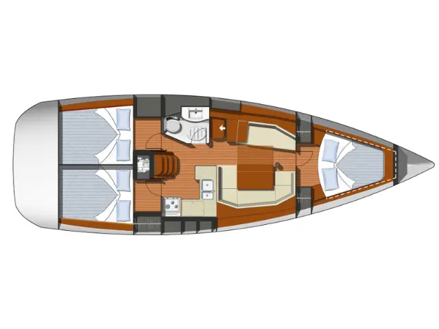 Sun Odyssey 39i - [Layout image]