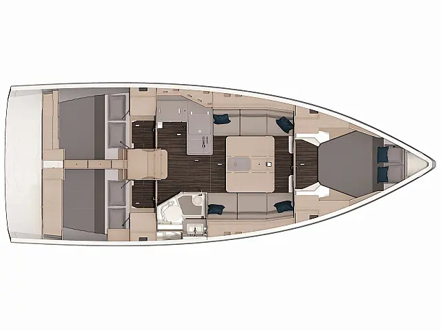 Dufour 37 Performance - [Layout image]