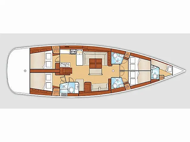 Oceanis 54 - [Layout image]
