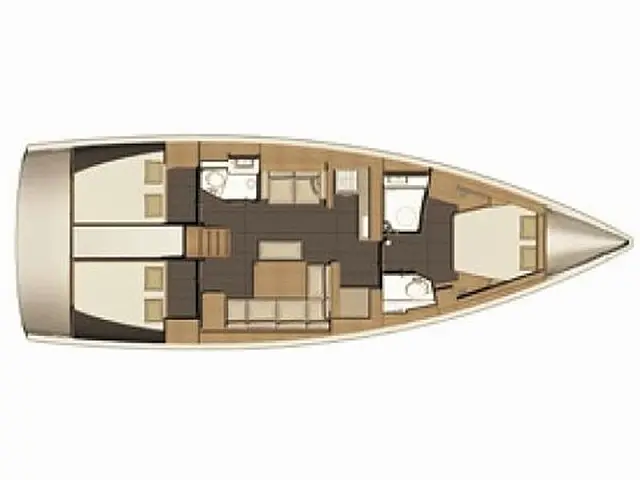 Dufour 460 Grand Large2 - [Layout image]