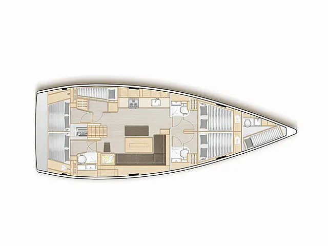 Hanse 508 - [Layout image]