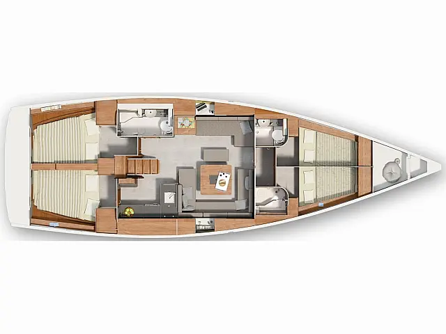 Hanse 455 - [Layout image]