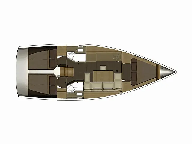 Dufour 382 Grand Large - [Layout image]