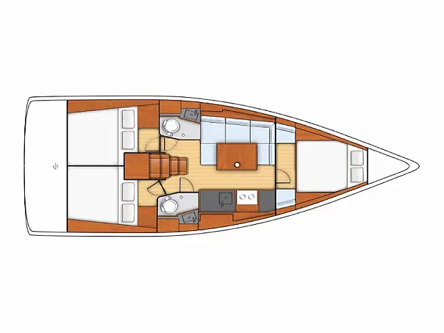 Oceanis 38 - [Layout image]