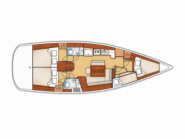 Oceanis 43 - [Layout image]