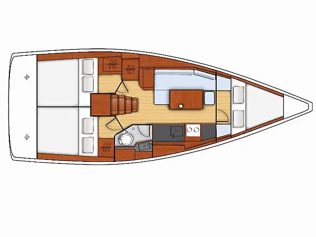 Oceanis 35 - [Layout image]