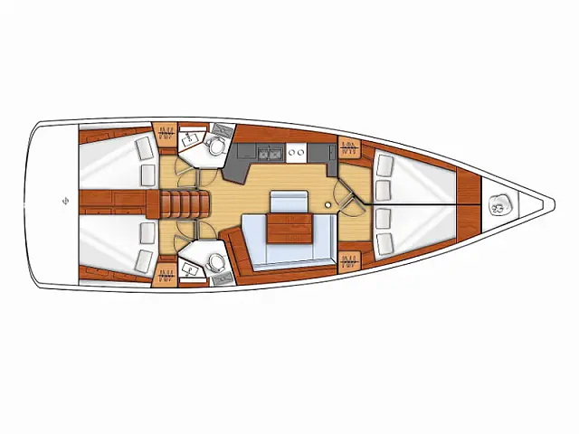 Oceanis 45 - [Layout image]