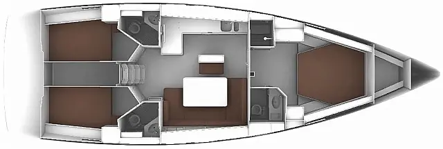 Bavaria 46 Cruiser - [Layout image]