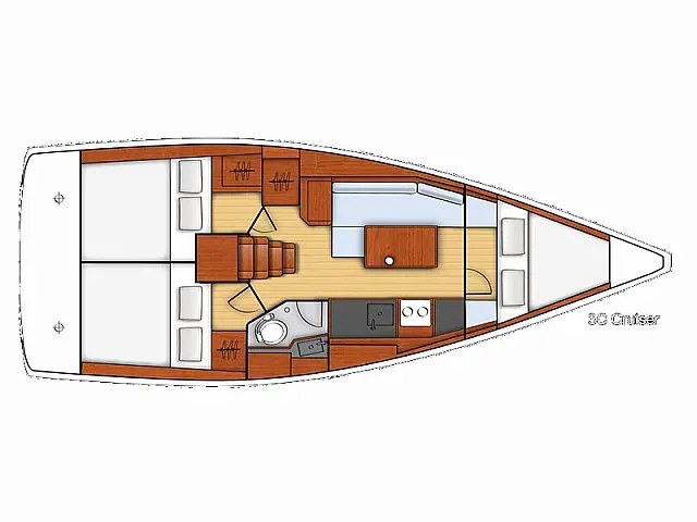 Oceanis 35 - [Layout image]