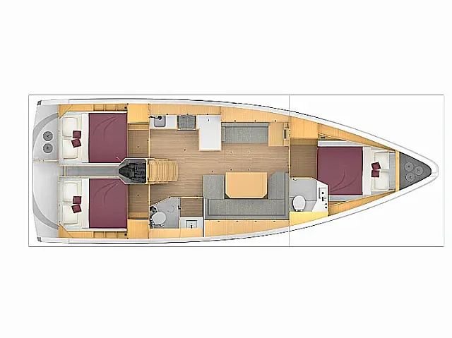 Bavaria C42 - [Layout image]