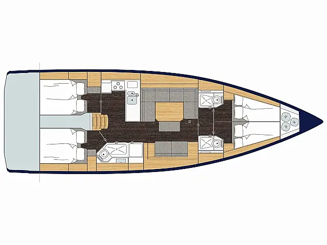 Bavaria C45  - [Layout image]