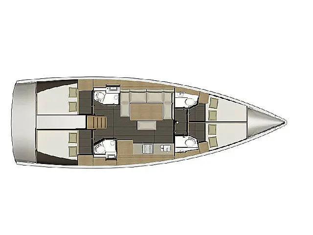 Dufour 460 - [Layout image]