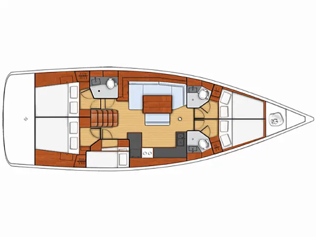 Oceanis 48 - [Layout image]