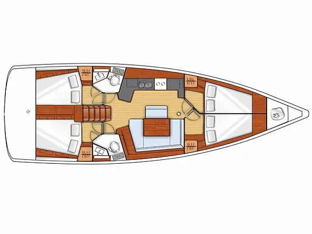 Oceanis 45 - [Layout image]