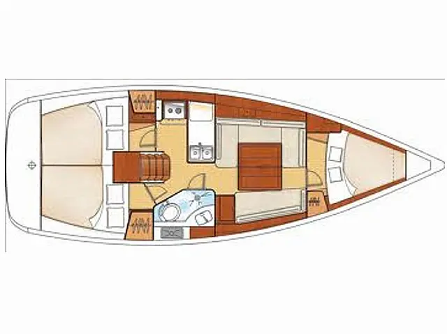 Oceanis 34 - [Layout image]