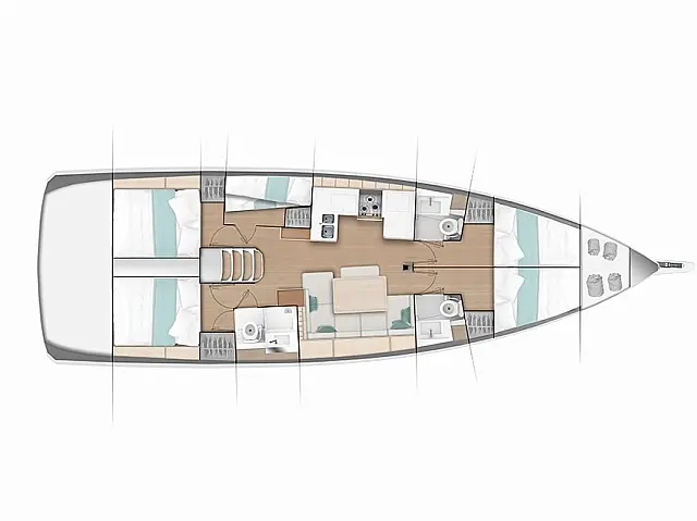 Sun Odyssey 490 - [Layout image]