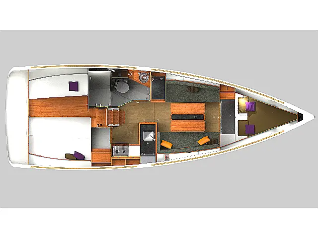Sun Odyssey 349 - [Layout image]
