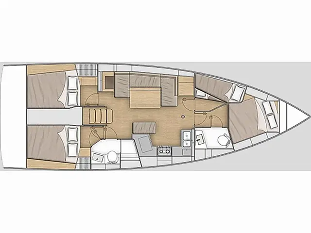 Oceanis 40.1 - [Layout image]