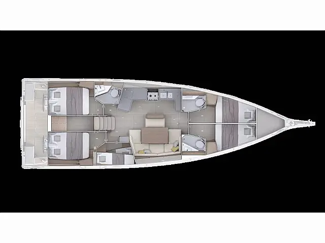 Oceanis 47 - [Layout image]