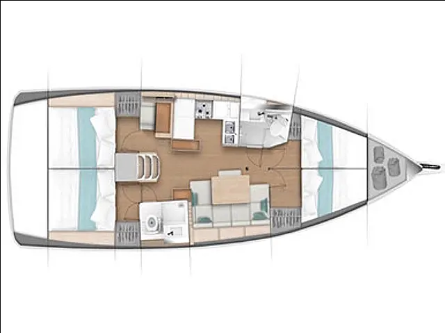 Sun Odyssey 440 - [Layout image]