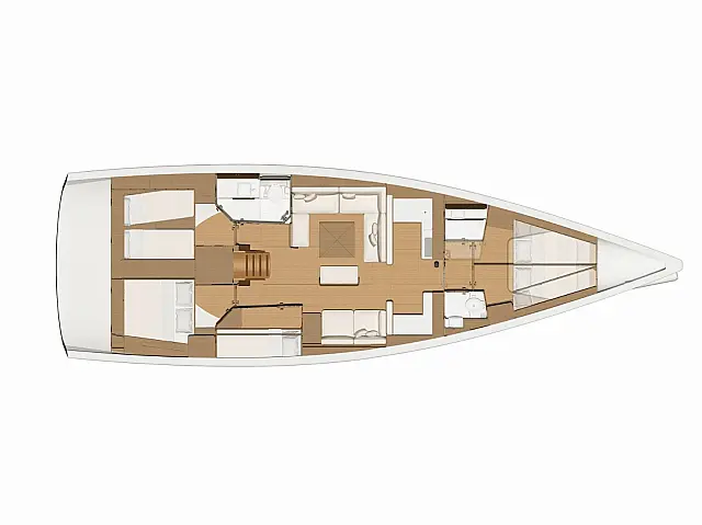 Dufour 520 GL - [Layout image]