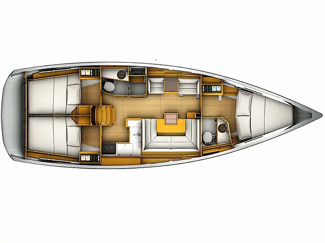 Sun Odyssey 409 - [Layout image]
