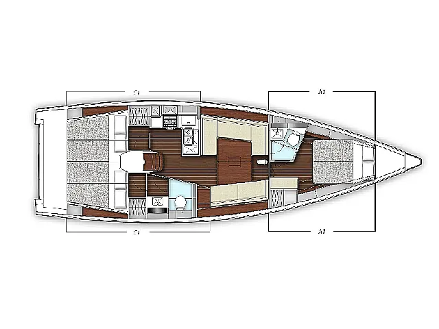X-Yacht 4-3 - [Layout image]