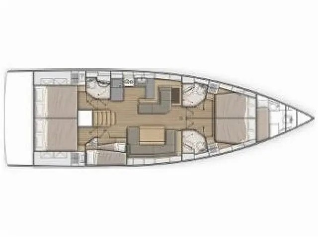 Oceanis 51.1 - [Layout image]