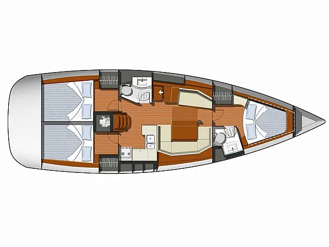Sun Odyssey 42i - [Layout image]