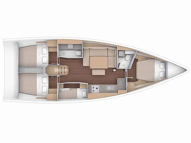 Dufour 430 - [Layout image]