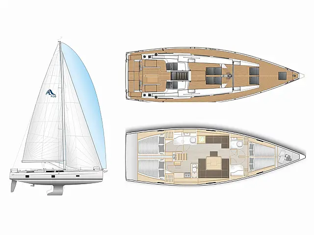 Hanse 458 - [Layout image]