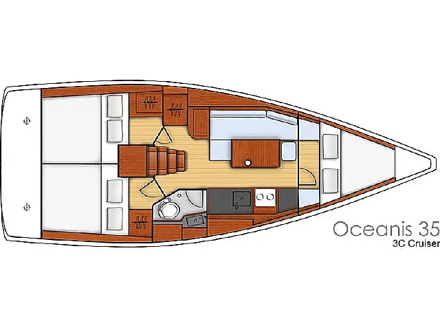 Beneteau Oceanis 35 - [Layout image]