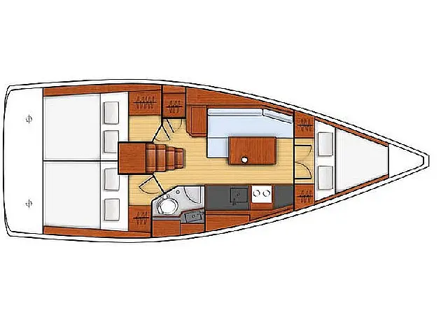 Beneteau Oceanis 35.1 - [Layout image]