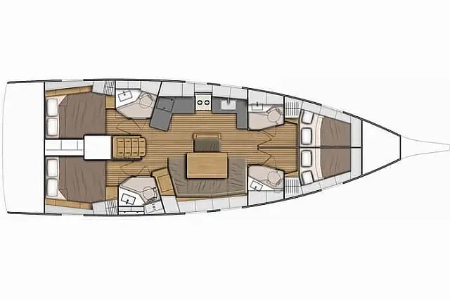 Oceanis 46.1 - [Layout image]