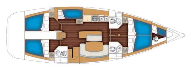 Cyclades 50.5 - [Layout image]