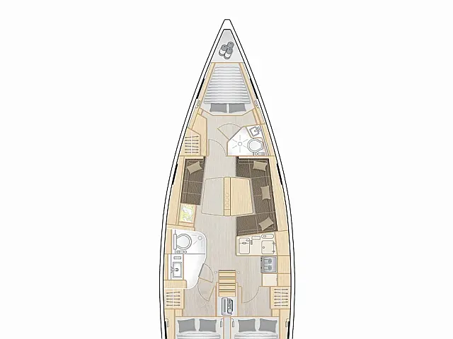 Hanse 418 - [Layout image]