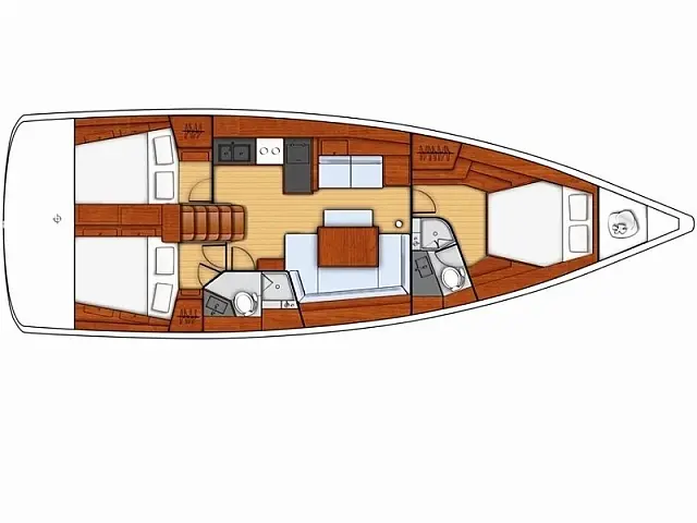 Oceanis 45 - [Layout image]